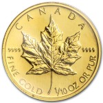 [AU] Canadian Gold Maple Leaf 1987 (1/10 oz) 