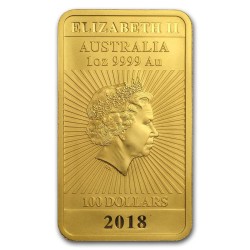 [Solo Santiago] [AU] Gold Rectangular Dragon 2018 (1oz)